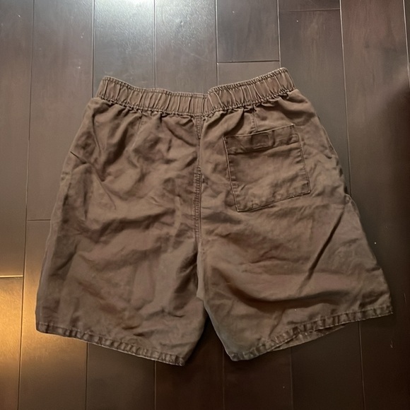 Island Shores Women’s SZ M Brown Cotton/Linen Blend Flat Front Drawstring Shorts - Picture 4 of 8